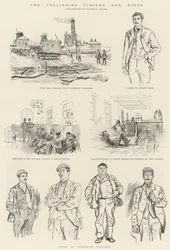 Die Streiks und Unruhen in den Kohlenbergwerken